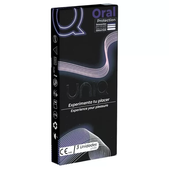 Uniq - latexfri oral kondom - 3 stk