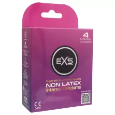 EXS indvendigt kondom - latexfri kvindekondom (4 stk.)