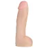 Doc Johnson Vac-U-Lock Hung 12 - realistisk dildo med testikler (hudfarvet)