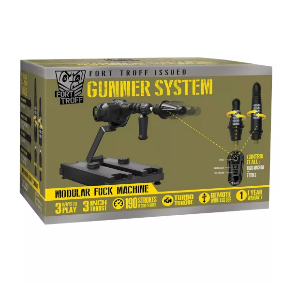 Doc Johnson Gunner System - sexmaskine - justerbar - sort