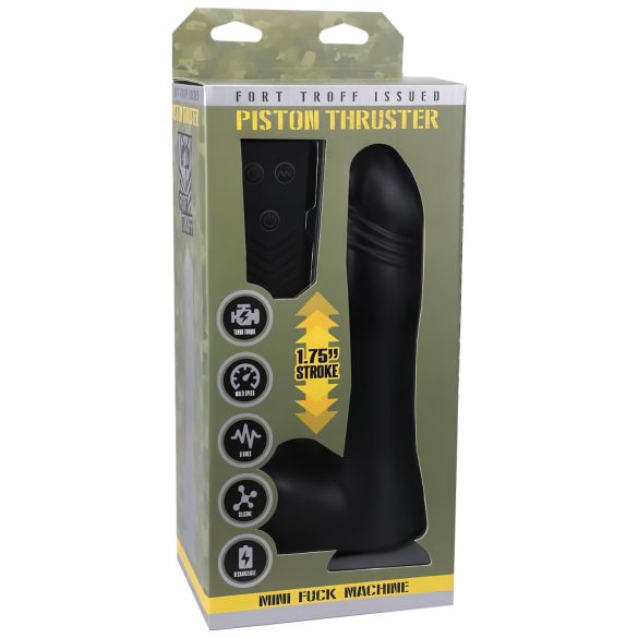 Doc Johnson - mini stempelmaskine vibrator - fjernbetjent - sort