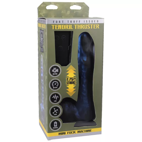 Doc Johnson - stødvibrator med fjernbetjening - mini - blå