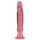 Crystal Jellies - analdildo med sugekop (pink)