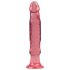 Crystal Jellies - sugekop anal dildo (pink)