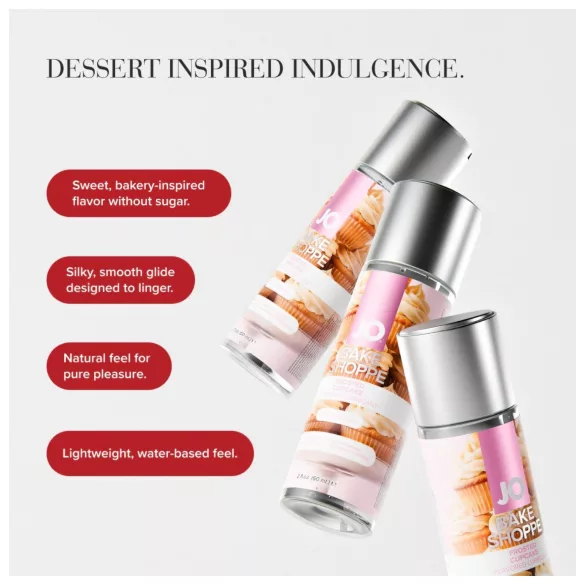 System JO Bake Shoppe - smagsat glidecreme, glasur-muffin (60 ml)