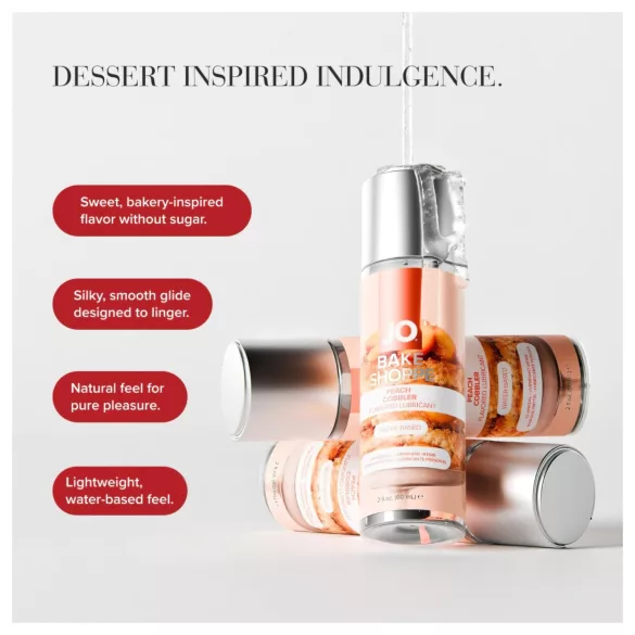 System JO Bake Shoppe - smagsat glidecreme, ferskenpai (60 ml)