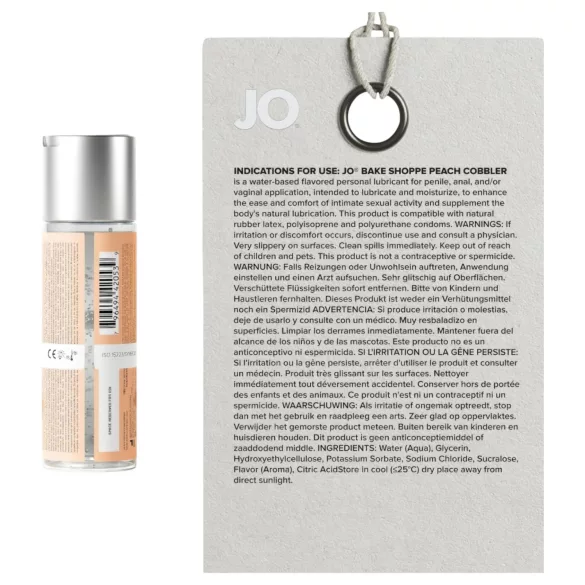 System JO Bake Shoppe - smagsat glidecreme, ferskenpai (60 ml)