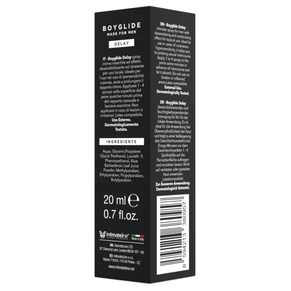 Intimateline Boyglide - forsinkelsesspray til mænd (20 ml)