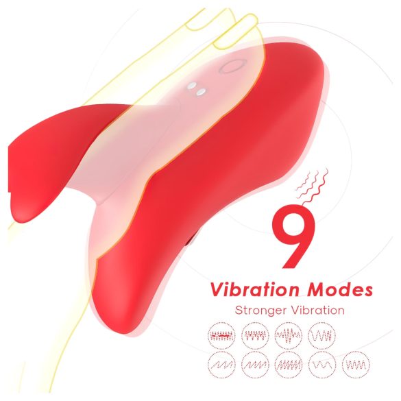 Bestoy - finger vibrator - genopladelig - rød