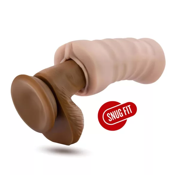 Enlust Destini - masturbator med vibration - kunstig vagina - natur