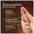 Blush Renaissance - realistisk dildo med bevægelig forhud (hudfarvet)