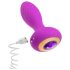 Oh My Gem – Vibrerende analplugs med sten (lilla)