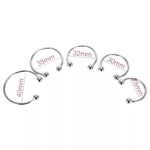 Rozsdamentes - penishovedring - forsinket udløsning - stål 28mm