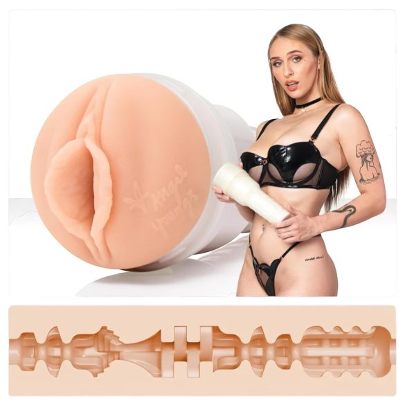 Fleshlight Angel Youngs - realistisk vagina masturbator - natur