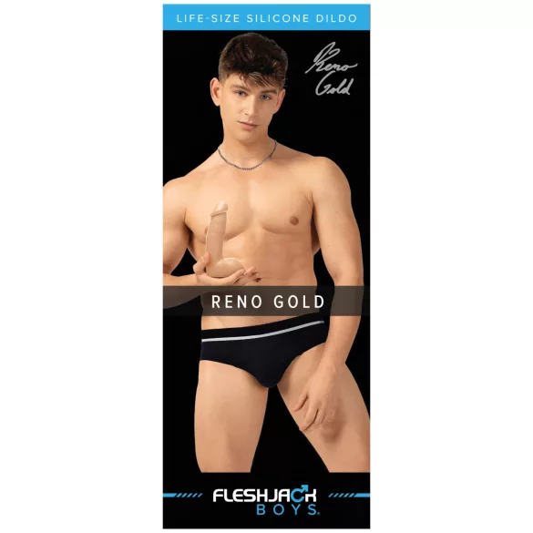 Fleshjack Reno Gold - realistisk dildo - hudfarvet