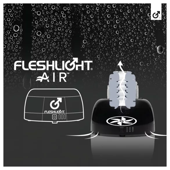 Fleshlight Air - automatisk masturbator-tørrer (sort)