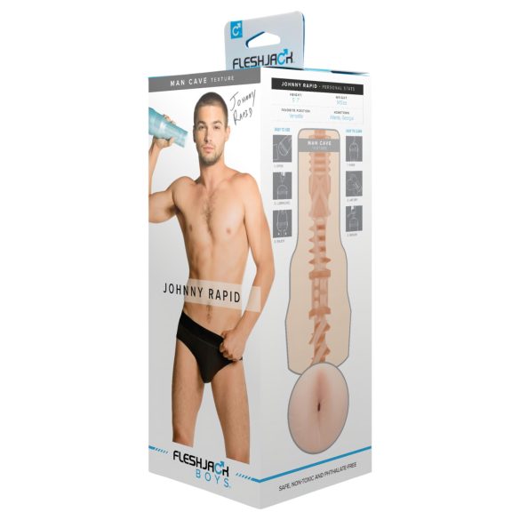 Fleshjack Johnny Rapid Mand - realistisk anus onaniprodukt (naturlig)