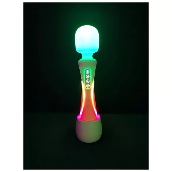 Paradise Illumination - lysende massage‑wand vibrator (hvid)