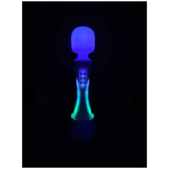 Paradise Illumination - lysende massage‑wand vibrator (hvid)