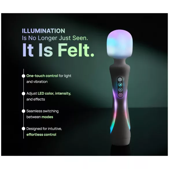 Paradise Illumination - lysende massage‑wand vibrator (hvid)