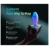Paradise Illumination - lysende vibrerende anal plug (hvid)
