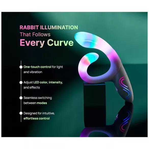 Paradise Illumination - lysende klitorisstimulator med arm (hvid)
