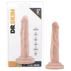 Dr. Skin 5 - realistisk dildo med sugekop (naturel, 14,5 cm)