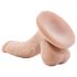 Dr. Skin 4 - realistisk dildo med sugekop og testikler - hudfarvet 12cm