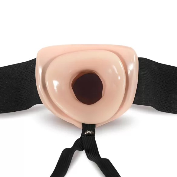 Dr. Skin - hul strap-on dildo - 15cm - natur