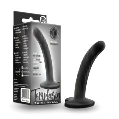 Temptasia - dildo med sugekop - tvistet design - sort