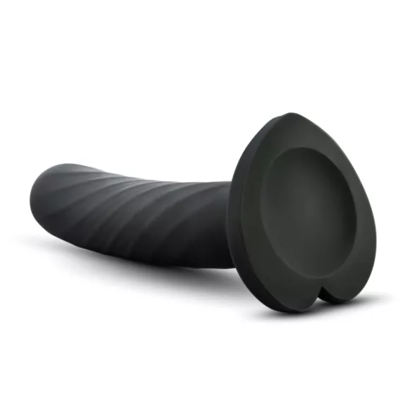 Temptasia Twist Small - dildo med sugekop, snoet (sort)