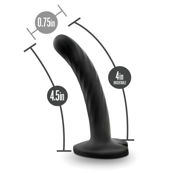 Temptasia Twist Small - Sugekop dildo, snoet design (sort)