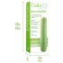Gaia - miljøvenlig dildo vibrator - mellem størrelse - grøn