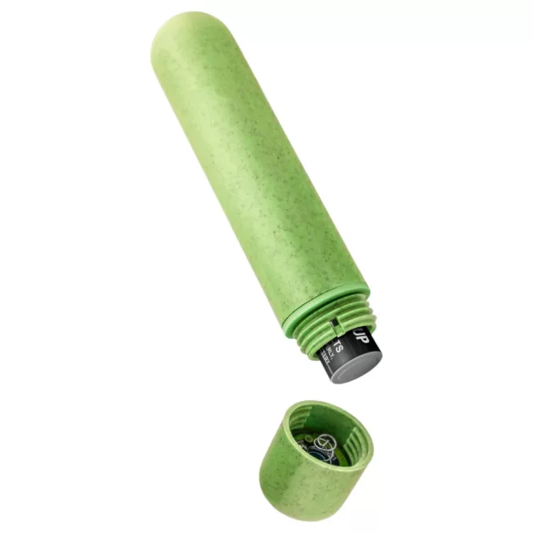 Gaia - miljøvenlig dildo vibrator - mellem størrelse - grøn
