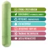Gaia - miljøvenlig dildo vibrator - mellem størrelse - grøn