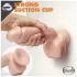 blush Dr. Skin Glide realistisk dildo - 21,5 cm, med testikler
