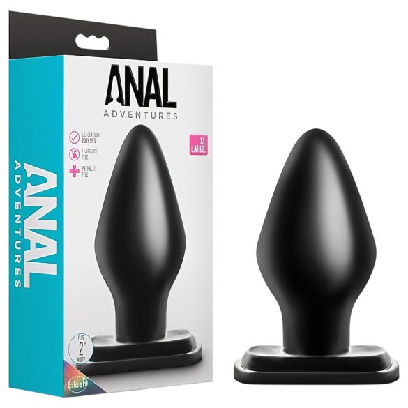 Anal Adventures XL - analplug - ekstra stor - sort