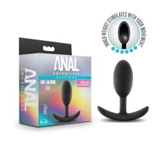   Anal Adventures Platinum - analplug - medium størrelse - sort