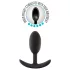 Anal Adventures Platinum - analplug - medium størrelse - sort
