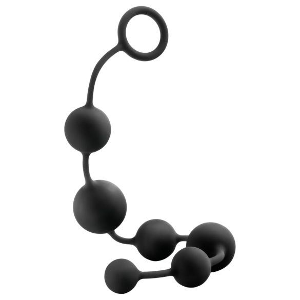 Anal Adventures L - perlebesat analdildo (sort)