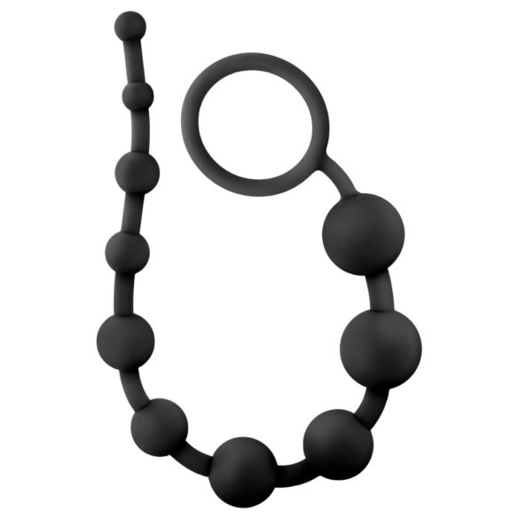 Anal Adventures - analdildo med perler - sort