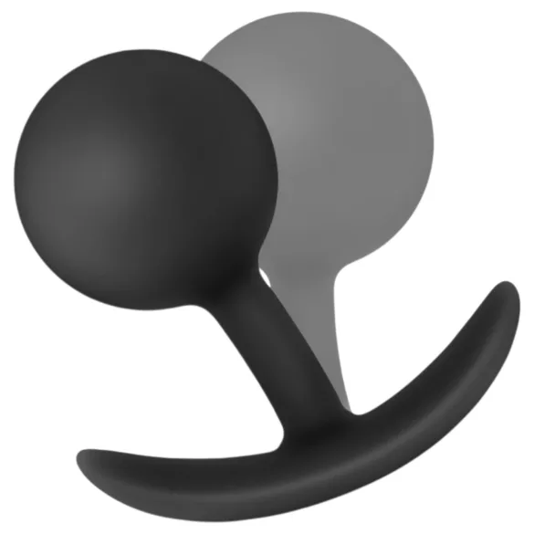 Anal Adventures Platinum - analplug med vibration - sort