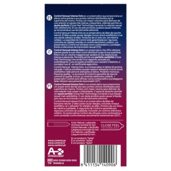 Control - kondomer med nopper - 12 stk