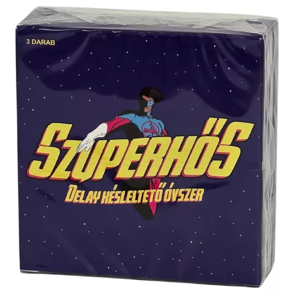 Superhelt - kondom med forsinkende effekt (3 stk.)