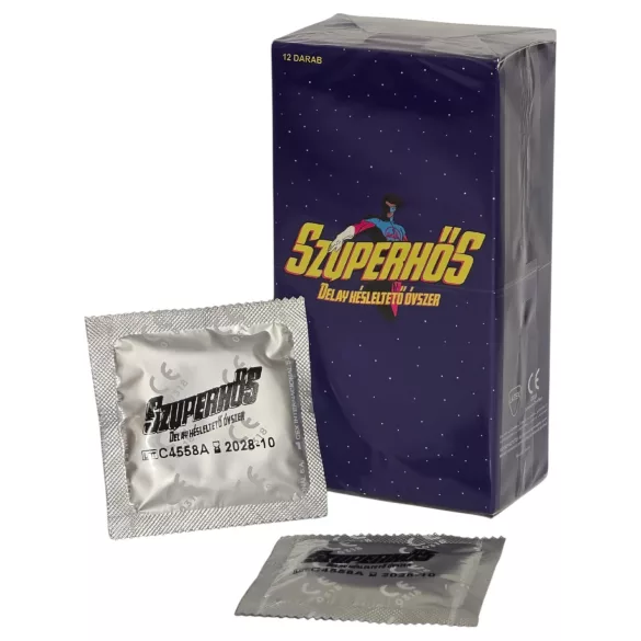 Superhelt - kondom med forsinkende effekt (12 stk.)