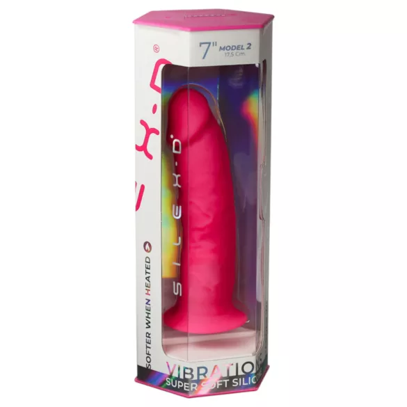Silexd - vibrator med sugekop - fjernbetjening - pink