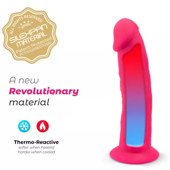 Silexd - vibrator med sugekop - fjernbetjening - pink