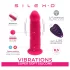 Silexd - vibrator med sugekop - fjernbetjening - pink