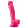 Silexd - dildo med sugekop og kugler - fjernbetjening - silikone - pink