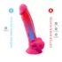 Silexd - dildo med sugekop og kugler - fjernbetjening - silikone - pink